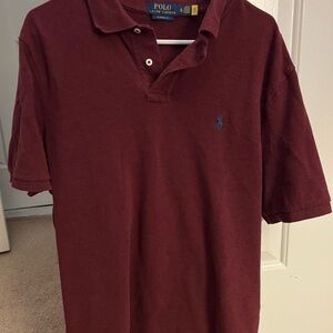 Polo by Ralph Lauren Men's Dark Red Polo Shirt